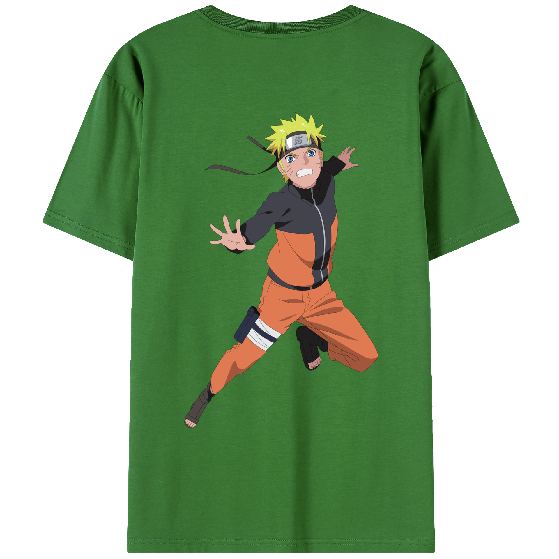 （画像用） NARUTO -ナルト- うずまき ナルト Uzumaki Naruto レディース半袖Tシャツ(バックプリント)